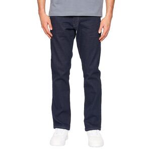 Crosshatch Mens Cadman Straight Jeans / Raw Wash